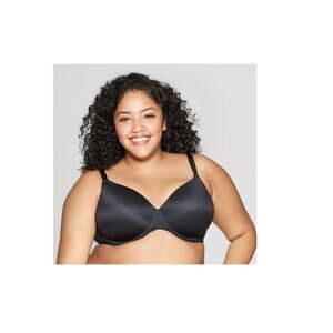 Auden Women's Bra T shirt superstar Lightly Lined Black Size 48DDD